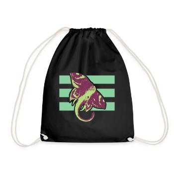 Cool Art Graphique Elephant T-shirt - Sac de sport léger - noir - Devant