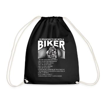 Bikers - Drawstring Bag - black - Front