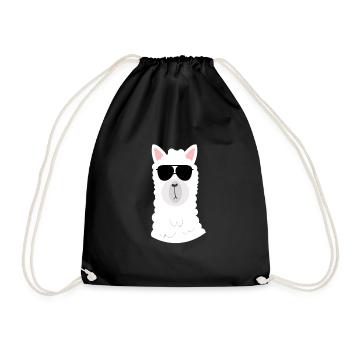 LAMA - LLAMA - Turnbeutel - Schwarz - Vorne