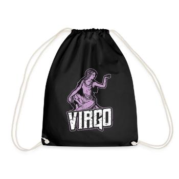 Signe du zodiaque signe du zodiaque astrologie de la vierge - Sac de sport léger - noir - Devant