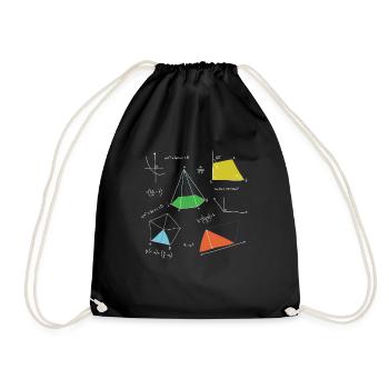 Mathématiques mathématiques calcule chiffres Formule algèbre - Sac de sport léger - noir - Devant