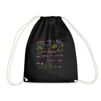Math Math Calculer les nombres formule d'algèbre - Sac de sport léger - noir - Devant