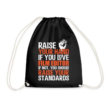 Movies - Drawstring Bag - black - Front