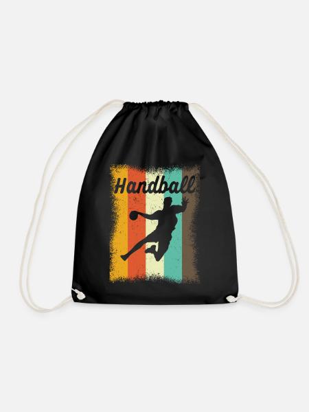Handballtrainer Sport - Turnbeutel - Schwarz