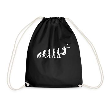 Cadeau de t-shirt de joueur de volley-ball Evolution - Sac de sport léger - noir - Devant