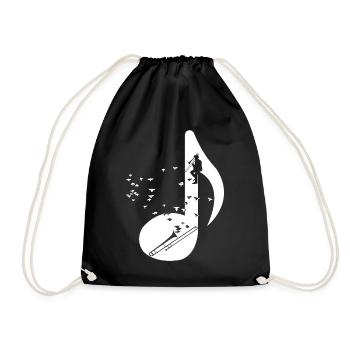 Trombone T-Shirt Trombone Player Gift - Drawstring Bag - black - Front