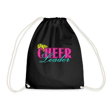 I am a cheerleader - Drawstring Bag - black - Front