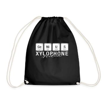 Xylophone Player Teacher Xylofon T-Shirt Gift - Drawstring Bag - black - Front