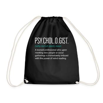 Psychologe - Turnbeutel - Schwarz - Vorne