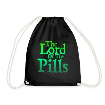Lord of the pills - Drawstring Bag - black - Front