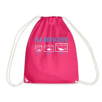 Aquarium development - Drawstring Bag - fuchsia - Front