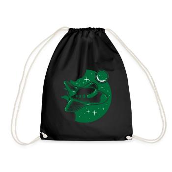 vaisseau spatial - Sac de sport léger - noir - Devant