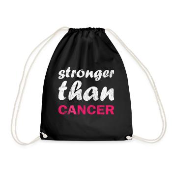 Plus fort que le cancer - Sac de sport léger - noir - Devant