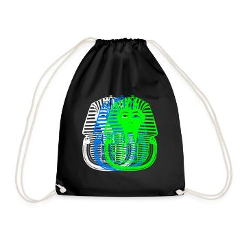 Tutankahmun Tutankhamun Egyptian Mask Egypt - Drawstring Bag - black - Front
