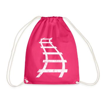 voies ferrées - Sac de sport léger - fuchsia - Devant