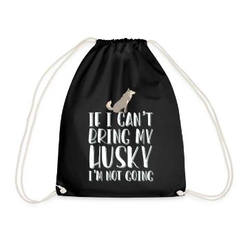 Pas sans husky - Sac de sport léger - noir - Devant