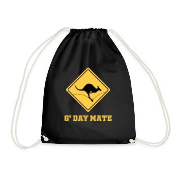 Australie bienvenue - Sac de sport léger - noir - Devant