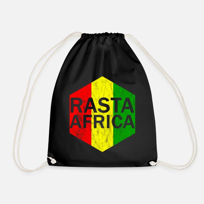 Rasta Afrika - Turnbeutel - Schwarz