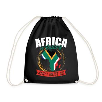 Afrika Ruf - Turnbeutel - Schwarz - Vorne