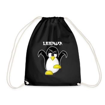 Linux Computer Nerd Geek Cadeau Admin. Informatique - Sac de sport léger - noir - Devant