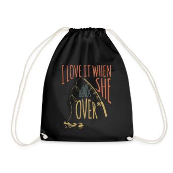 Pêcher pêche - Sac de sport léger - noir - Devant