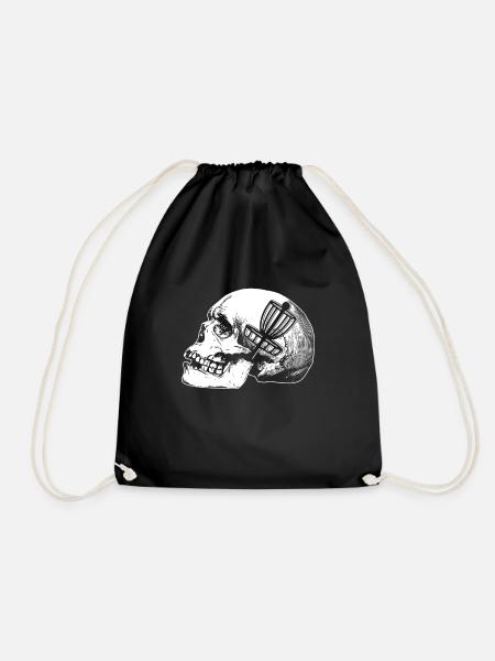 Discgolf Spieler T-Shirt Geschenk Disk Golf - Turnbeutel - Schwarz