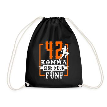 Marathon - Drawstring Bag - black - Front