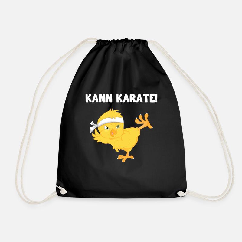 Kann Karate Küken - Turnbeutel - Schwarz