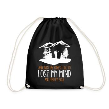 Et dans la forêt je vais perdre mon esprit t-shirt - Sac de sport léger - noir - Devant