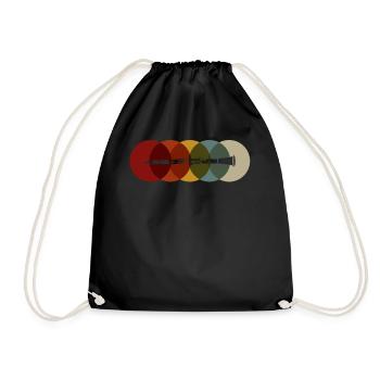 T-shirt clarinette joueur de clarinette cadeau - Sac de sport léger - noir - Devant