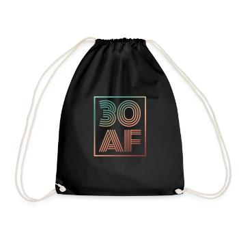 30e anniversaire - Sac de sport léger - noir - Devant