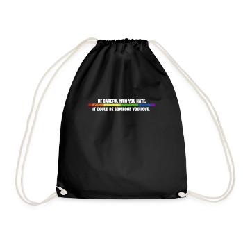 LGBT - Drawstring Bag - black - Front