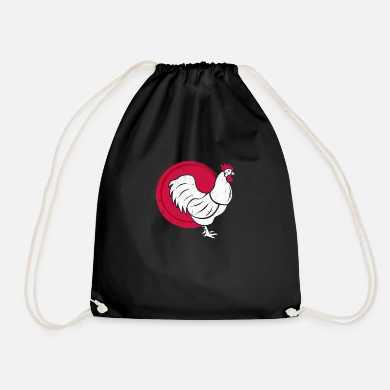 Huhn - Turnbeutel - Schwarz