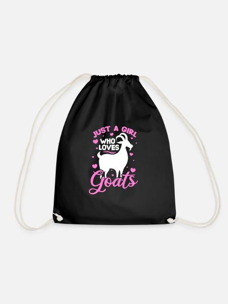 Ziege Ziegen Goat Ziegenbock Bäuerin Geschenk - Turnbeutel - Schwarz