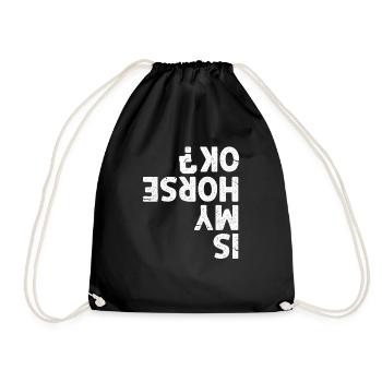 Cavalier Show Jumping Cavalier Cadeau - Sac de sport léger - noir - Devant