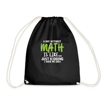 math - Sac de sport léger - noir - Devant