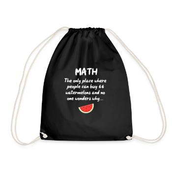 math - Sac de sport léger - noir - Devant