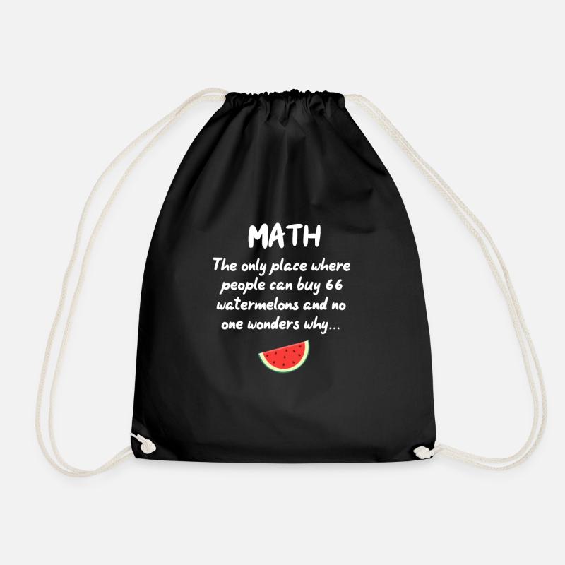 Mathe - Turnbeutel - Schwarz