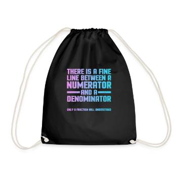 math - Sac de sport léger - noir - Devant