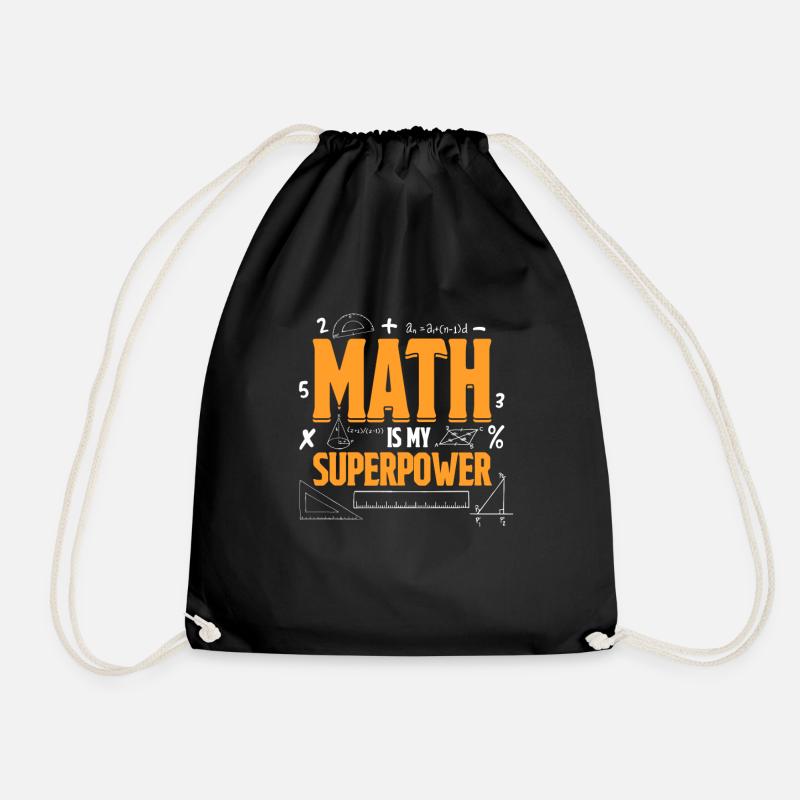 Mathe - Turnbeutel - Schwarz
