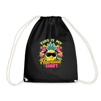 Ananas d'Hawaï - Sac de sport léger - noir - Devant