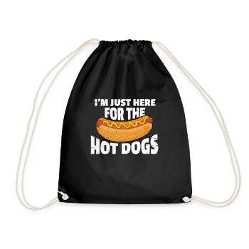 Hot Dog - Turnbeutel - Schwarz - Vorne