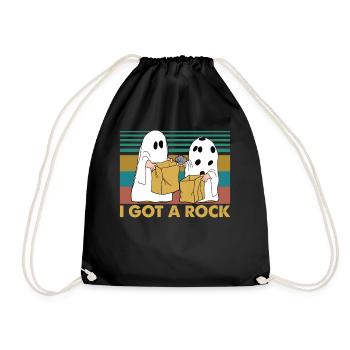 J'ai eu un rocher drôle halloween - Sac de sport léger - noir - Devant