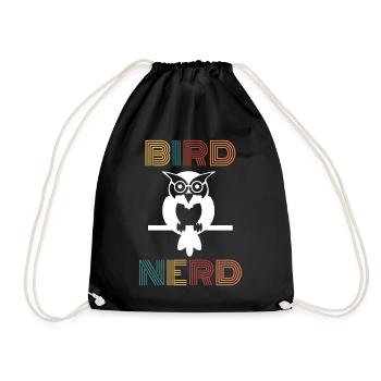 Oiseau nerd cadeau bird watcher oiseaux - Sac de sport léger - noir - Devant
