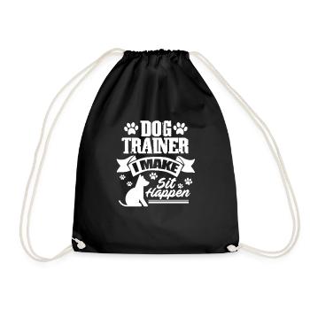 Dog School Dog Dog Trainer Dog Sport Gift - Drawstring Bag - black - Front