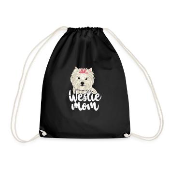Westie Mom - Turnbeutel - Schwarz - Vorne