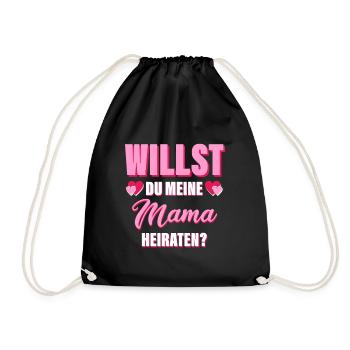 Tu veux épouser ma mère ? - Demande en mariage - Sac de sport léger - noir - Devant