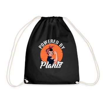 végétalien - Sac de sport léger - noir - Devant