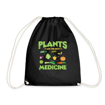 végétalien - Sac de sport léger - noir - Devant