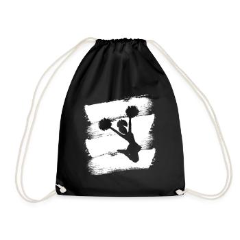 Cheerleading T-Shirt Geschenk Cheerleader Team - Turnbeutel - Schwarz - Vorne